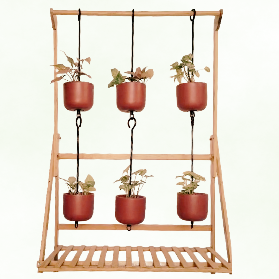 Terracotta Hanging Planters for Vertical Garden