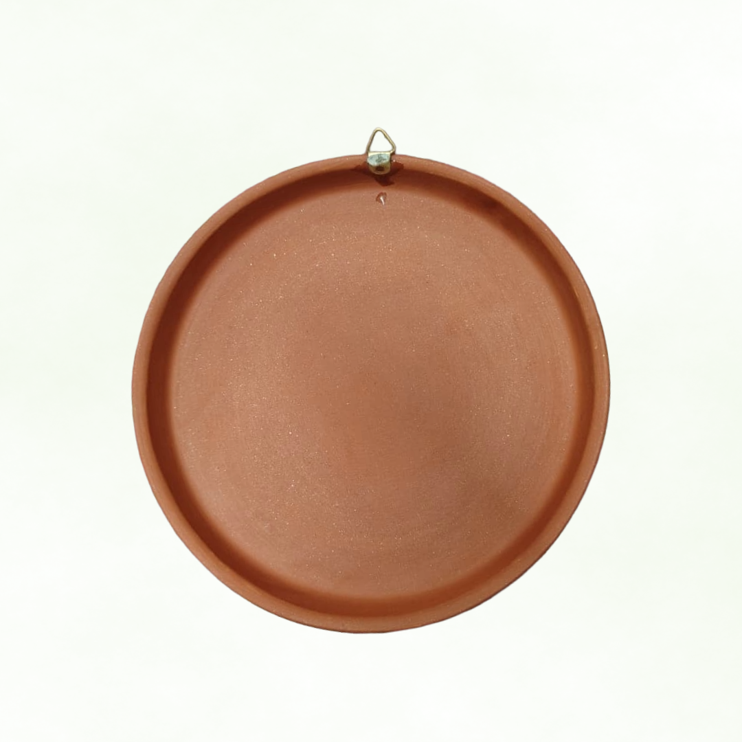 Vaidehi Terracotta Wall Plate - 8.5 inch